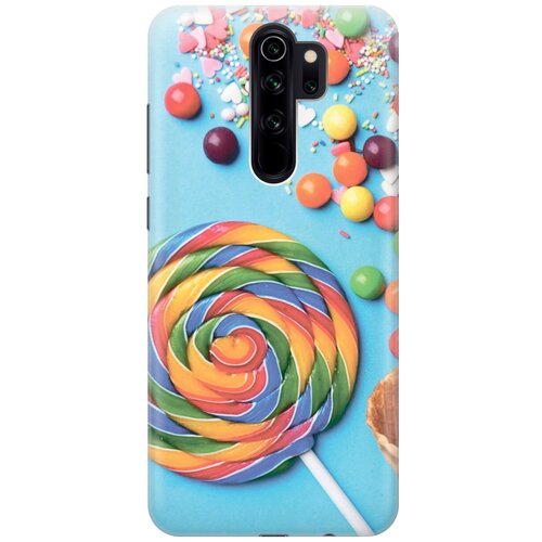 фото Силиконовый чехол на xiaomi redmi note 8 pro / сяоми редми ноут 8 про с эффектом блеска "розовые пайетки gosso
