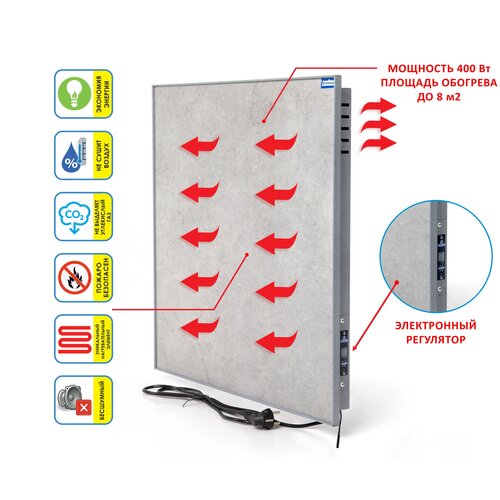 Керамический обогреватель Normand 400 Э (серый)