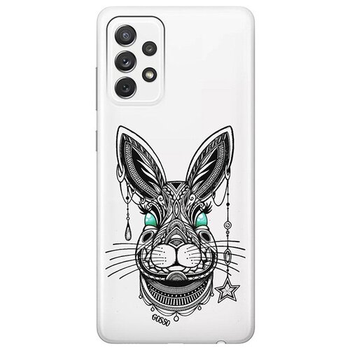 Ультратонкий силиконовый чехол-накладка ClearView 3D для Samsung Galaxy A72 с принтом Grand Rabbit ультратонкий силиконовый чехол накладка для samsung galaxy note 10 с 3d принтом grand rabbit