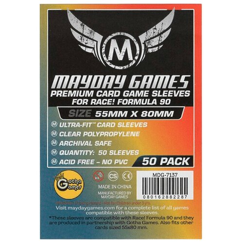 Протекторы Mayday: 55*80 Race! Formula 90 Premium 50шт.