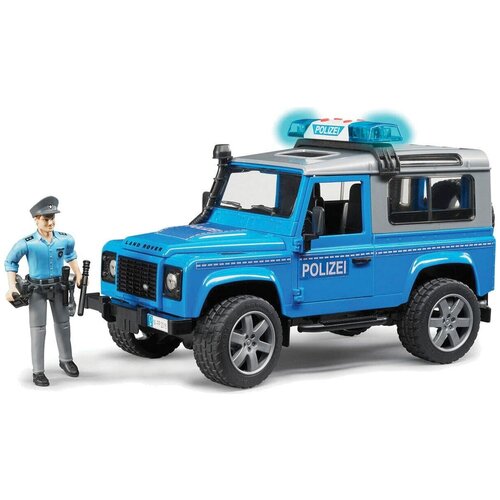 Игрушечная машинка Bruder Полицейский внедорожник Land Rover с фигуркой Брудер