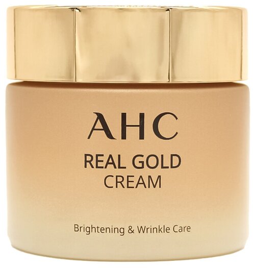 AHC / Крем для лица антивозрастной с коллоидным золотом Real Gold Cream, 50 мл / Корейская косметика