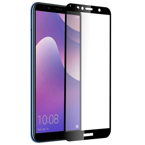 фото Противоударное защитное стекло для смартфона huawei y9 2018 и huawei enjoy 8 plus / полноэкранное стекло для телефона хуавей ю 9 2018 и хуавей энджой 8 плюс / защита премиум качества с олеофобным покрытием и черной рамкой / стекло premium на всю поверхность экрана / защитное стекло от царапин, повреждений и падений (черный) life style