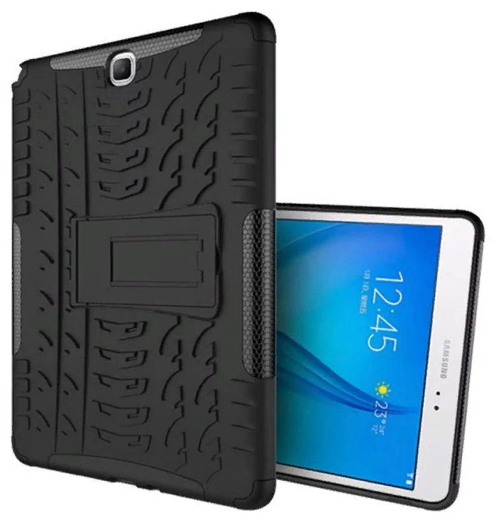 Чехол-бампер MyPads для Samsung Galaxy Tab A 8.0/ T350 противоударный усиленный ударопрочный черный