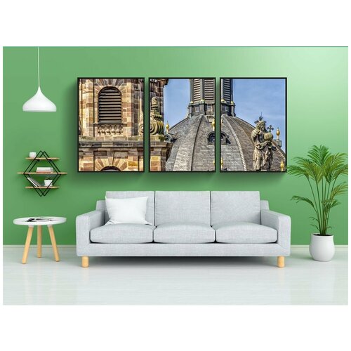 фото Набор модулных постеров для интерьера "архитектура, строительство, фульда" 60x90 см. в тубусе, без рамки lotsprints