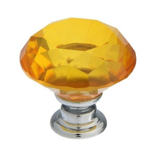 CAPPIO Ручка кнопка CAPPIO, цвет золото "Алмаз", стеклянная, d30 мм