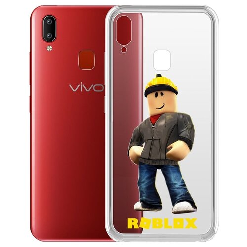 Чехол-накладка Krutoff Clear Case Roblox-Строитель для Vivo Y91/Y91i/Y93/Y95 чехол накладка krutoff clear case roblox строитель для vivo y91 y91i y93 y95