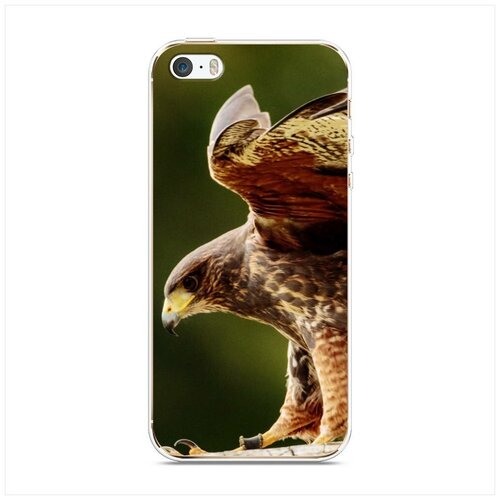 фото Силиконовый чехол "орел охотник" на apple iphone 5/5s/se / айфон 5s case place