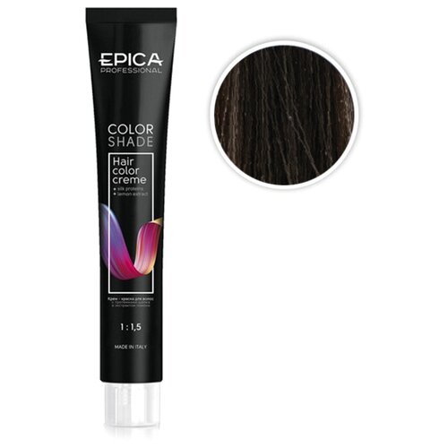 epica professional color shade крем краска для волос 4 7 шатен шоколадный 100 мл EPICA Professional Color Shade крем-краска для волос, 7.7 русый шоколадный, 100 мл
