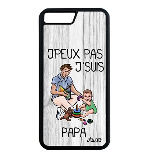 фото Красивый чехол на смартфон // apple iphone 7 plus // "не могу - стал папой!" юмор картинка, utaupia, светло- серый