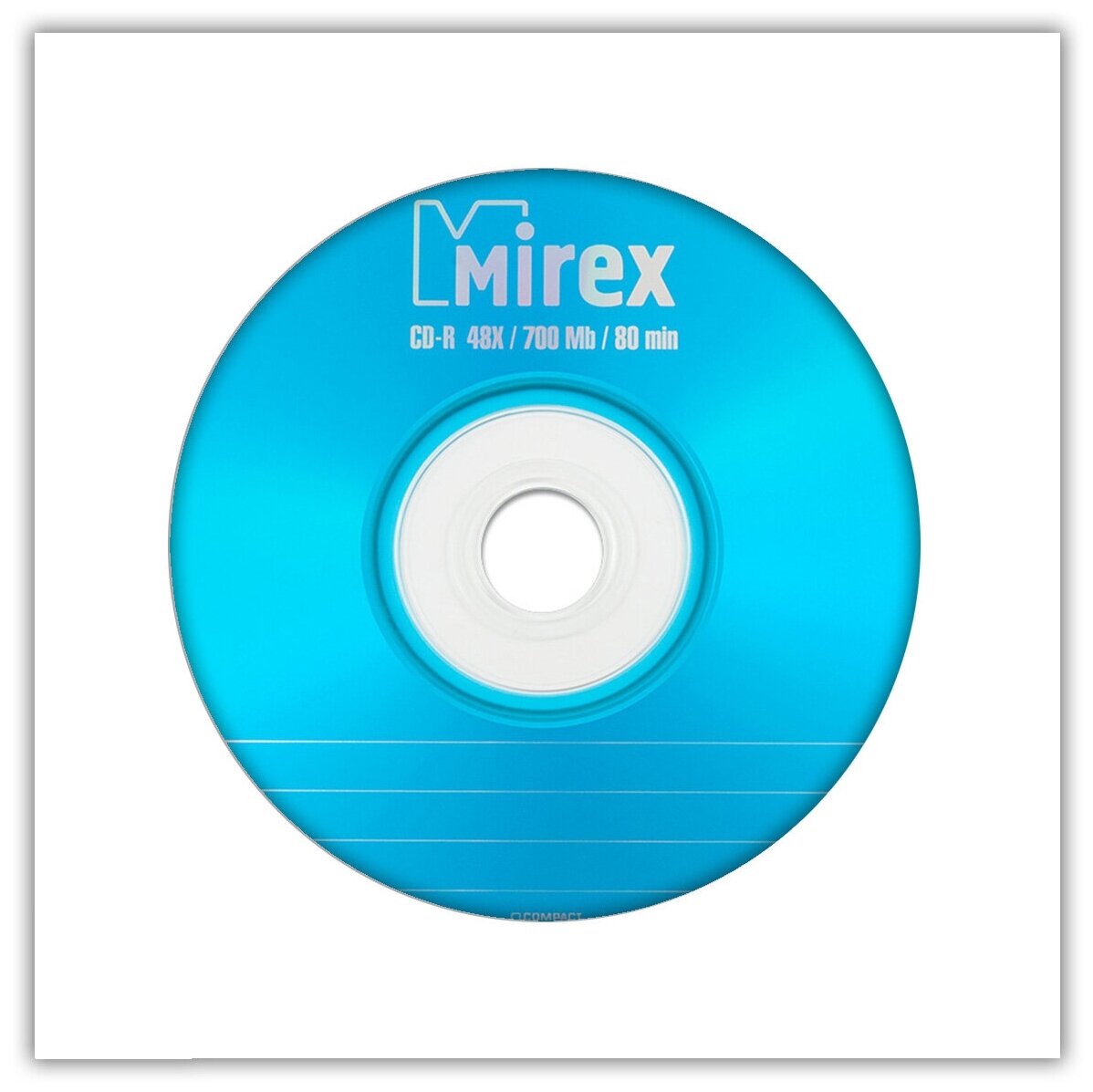 Диск CD-R 700Mb 48x Mirex Standard в бумажном конверте с окном