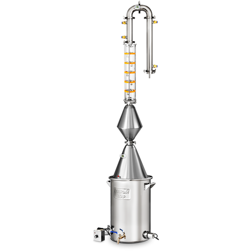 Самогонный аппарат с колпачковой колонной 