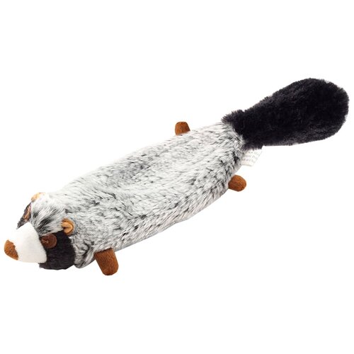 Игрушка-шкурка для собак Енот 57 см Triol D9018 черно-серая (1 шт)