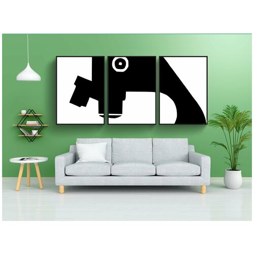 фото Набор модулных постеров для интерьера "микроскоп, микроскопия, наука" 60x90 см. в тубусе, без рамки lotsprints