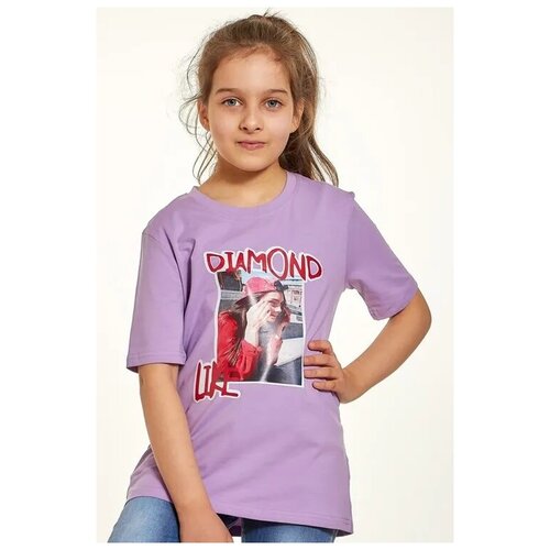 Футболка COLABEAR, Размер 122 см, Фиолетовый, 684315