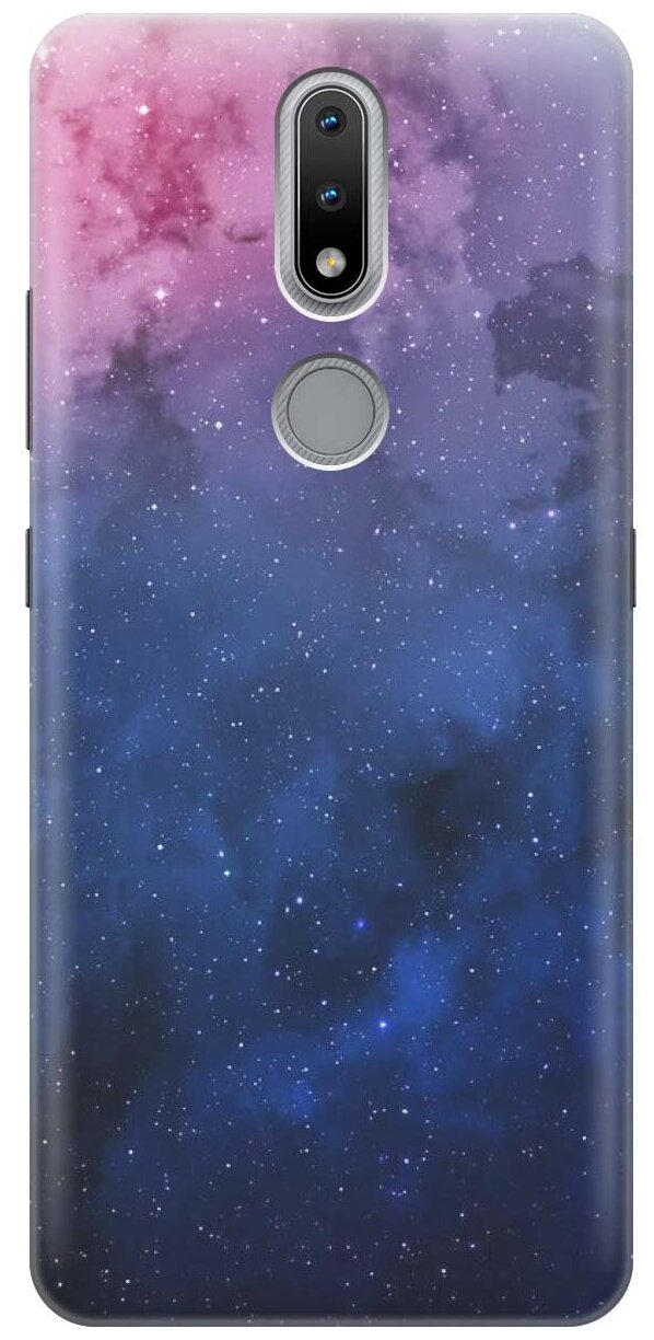 Ультратонкий силиконовый чехол-накладка для Nokia 2.4 с принтом "Звездное зарево"