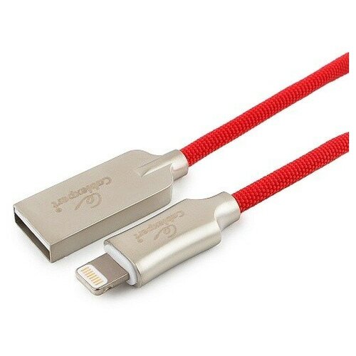 Gembird кабели Cablexpert Кабель для Apple CC-P-APUSB02R-1M MFI, AM Lightning, серия Platinum, длина 1м, красный, блистер