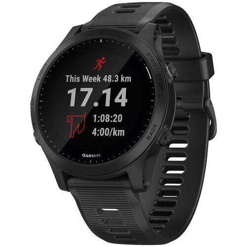 Умные часы Garmin Forerunner 945 47 мм GPS, черный умные часы garmin forerunner 245 music black red wi fi gps 010 02120 30