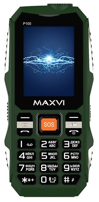 Maxvi P100 Green (2 Sim) .