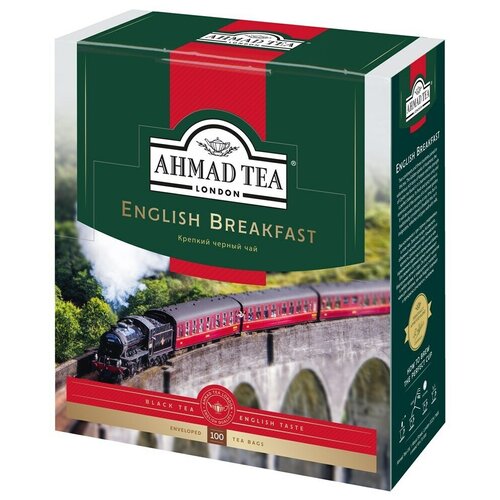 Чай в пакетиках Ахмад AHMAD TEA Английский Завтрак, 8 упаковок по 100 пакетиков