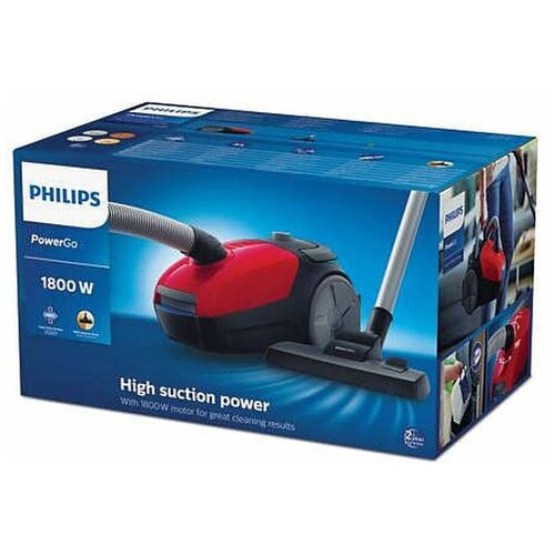Пылесос Philips PowerGo FC829301 1800Вт красныйчерный 1189000₽