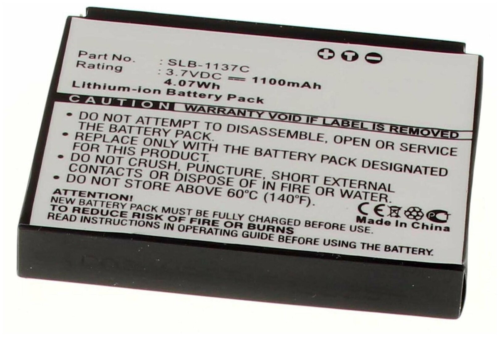 Аккумулятор iBatt iB-U1-F259 1100mAh для Samsung Digimax i7,
