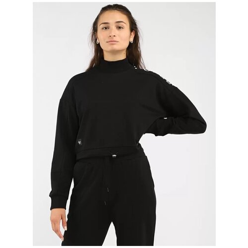 фото Толстовка женская a passion play 212tr(jg-0011)-0201, цвет черный, размер s