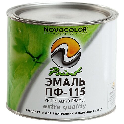 Новоколор эмаль ПФ-115 черная глянцевая (1,9кг) / новоколор эмаль ПФ-115 черная глянцевая (1,9кг) ГОСТ