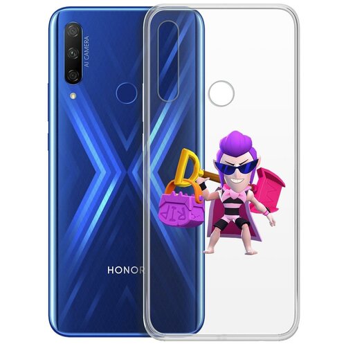 Чехол-накладка Clear Case Brawl Stars-Пляжный Мортис для Huawei P Smart Z/Honor 9x чехол накладка clear case brawl stars дино леон для huawei p smart z honor 9x