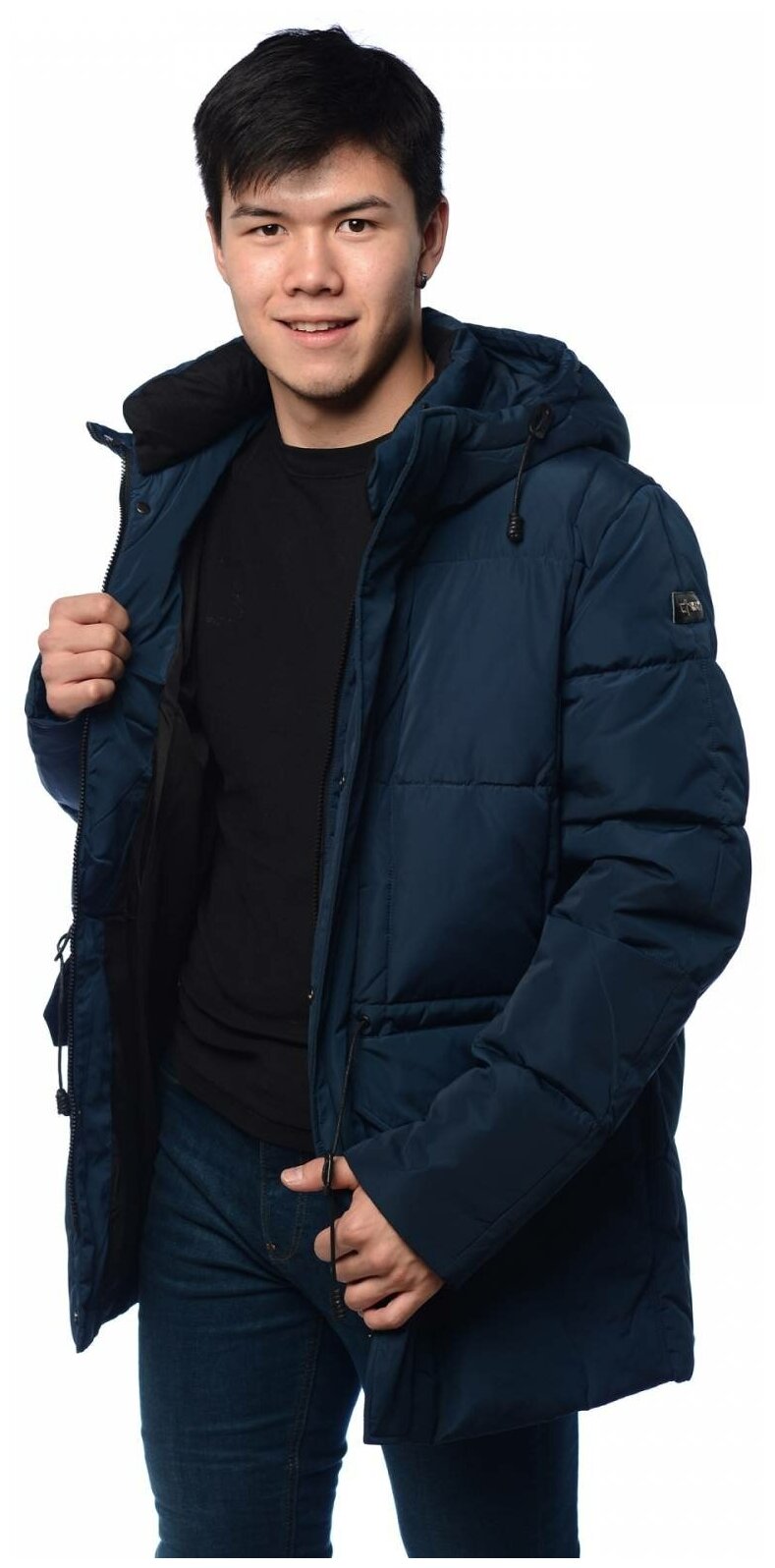 Зимняя куртка мужская CLASNA 043С синий 