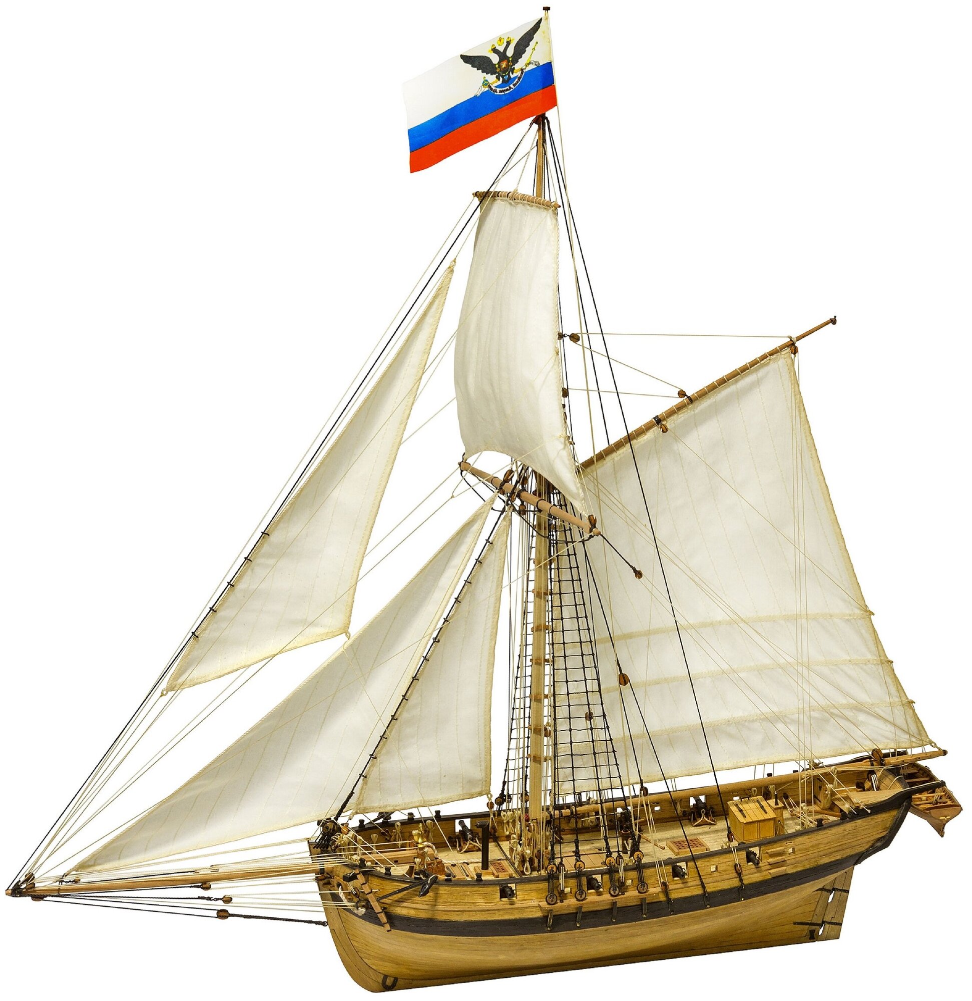 Сборная деревянная модель MASTER KORABEL МК0303 "Тендер Авось"