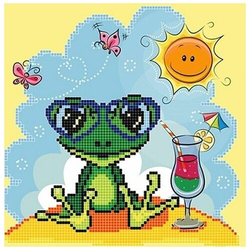 Рисунок на ткани Божья коровка 