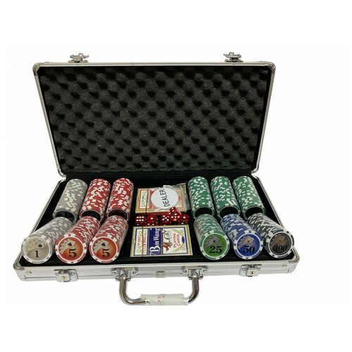 Набор для покера Royal flush 300 фишек покер partida набор для покера royal flush на 300 фишек