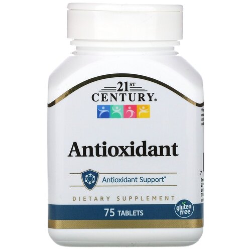 Таблетки 21st Century Antioxidant, 160 г, 75 шт.