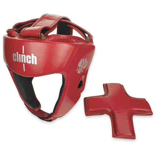 Шлем боксерский CLINCH OLIMP DUAL, красный, L