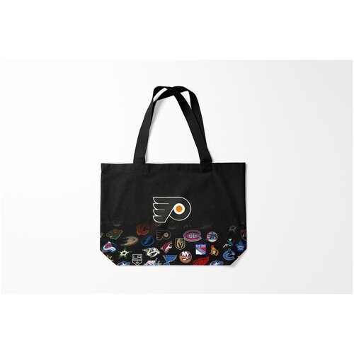 фото Сумка-шоппер / 46х35 см / хоккей / nhl philadelphia flyers нхл z burnettie