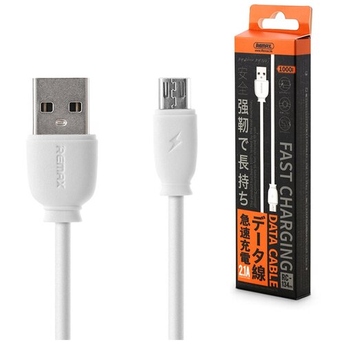 Дата-кабель USB универсальный MicroUSB Remax RC-134m (белый)