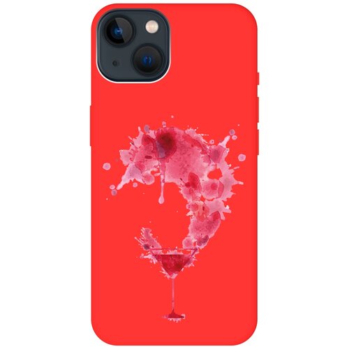 Силиконовый чехол на Apple iPhone 13 / Эпл Айфон 13 с рисунком Cocktail Splash Soft Touch красный силиконовый чехол на apple iphone 13 эпл айфон 13 с рисунком cocktail splash soft touch черный
