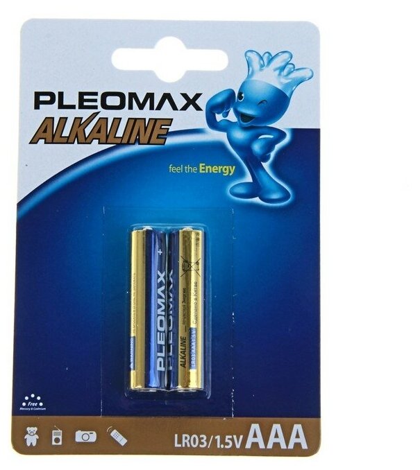 Батарейки Pleomax Alkaline LR03-2BL