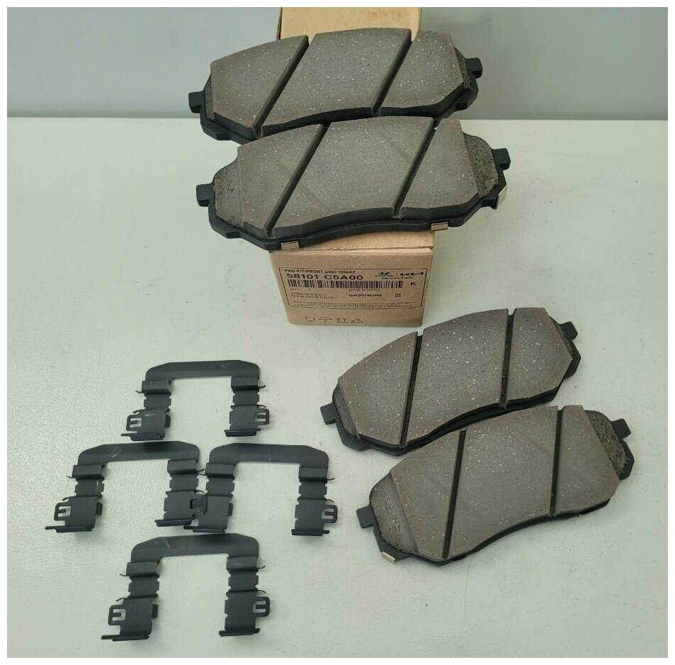 Колодки тормозные передние Киа Соренто Прайм 2014-2020 / арт. 58101C5A00 / бренд MOBIS