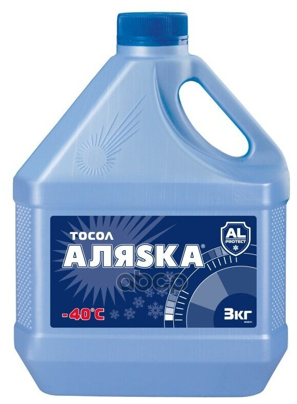 Тосол Аляска А-40 Готовый -40c Синий 3 Кг 5068 Аляска арт. 5068