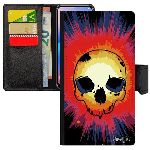 фото Красивый чехол-книжка для мобильного // iphone 7 plus // "череп" хэллоуин готичный, utaupia, цветной