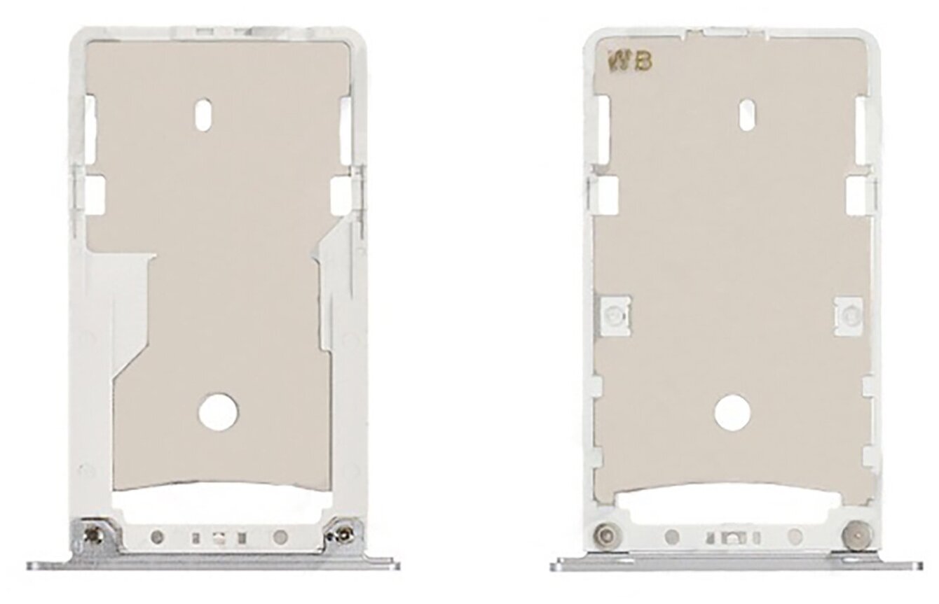 Держатель (лоток) SIM карты и Micro SD для Xiaomi Redmi Note 4 Note 4X серый