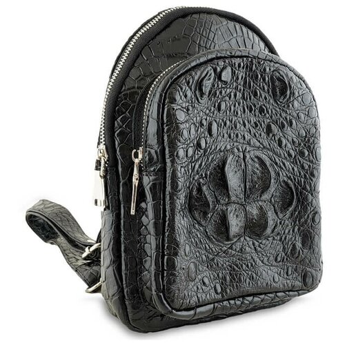 Мужская заплечная сумочка из настоящей кожи крокодила / сумка мужская / сумки москва / сумка через / кожаная сумка / кожаная сумка через плечо