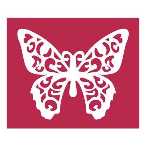 фото Трафарет бабочка, позитив/негатив (двойной) stamperia 25 х 21 см ksl001