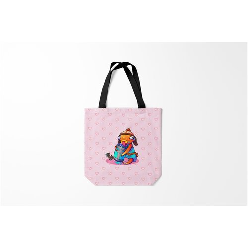 фото Сумка-шоппер / 40х40 см / геймерам / fortnite рыба фортнайт burnettie