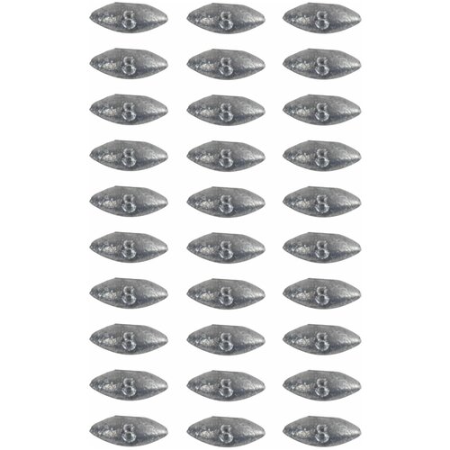 Грузило Оливки скользящие 8 грамм 30 шт