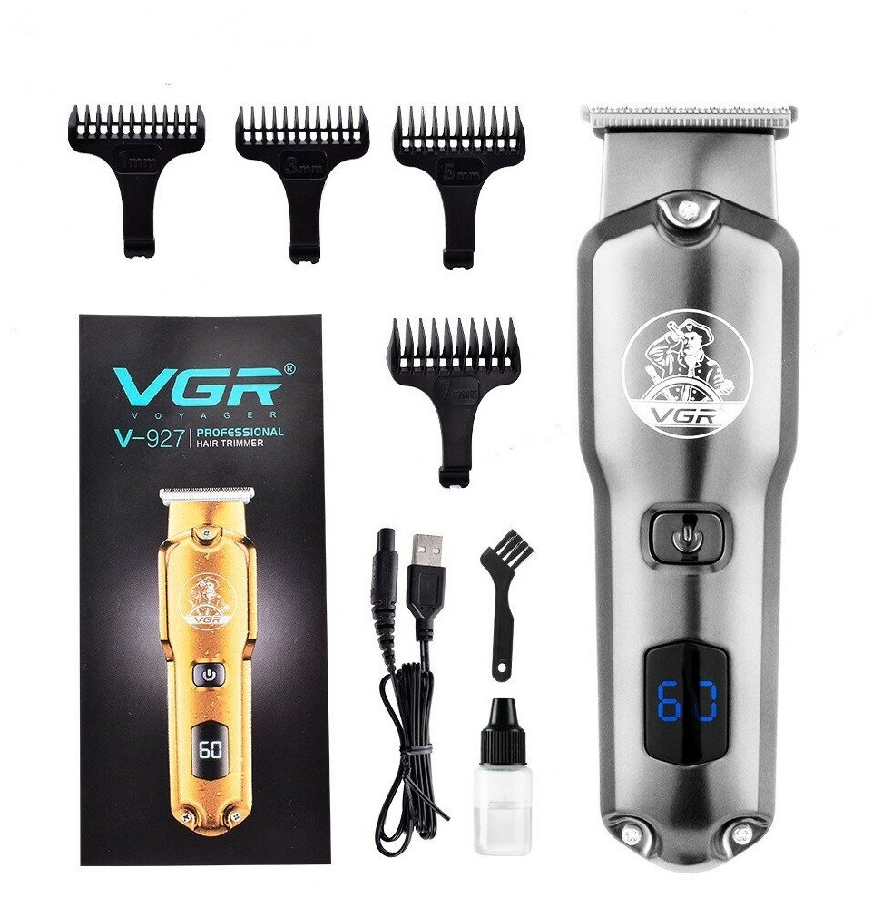 Триммер для стрижки волос и ухода за бородой VGR Voyager V-927 - фотография № 3