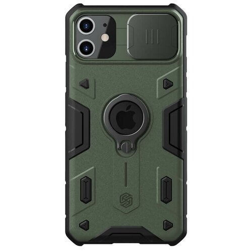 фото Противоударный чехол с кольцом и защитой камеры nillkin camshield armor case для iphone 11