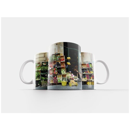 фото Кружка "овощи, фрукты, овощной магазин" 320 мл lotsprints